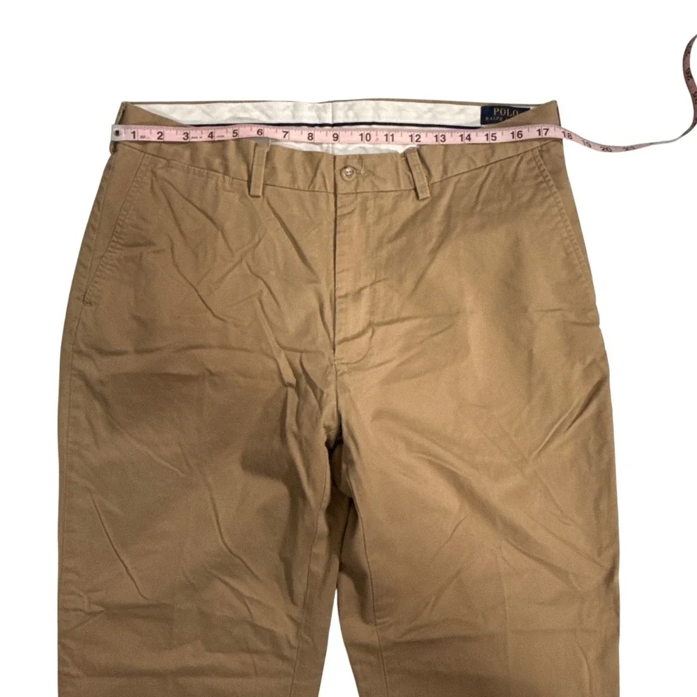Polo Ralph Lauren Chinos Men 36x34 Tan Excellent Stretch Classic Fit Pants